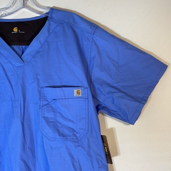 NWT. Carhartt Ripstop Surgical Shirt in Ceil Blue. Men’s Large. - Picture 8 of 16